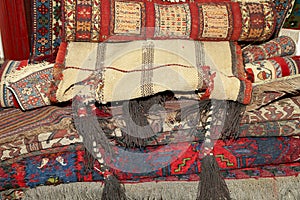 Ehtnic carpets texture, Amman, Jordan