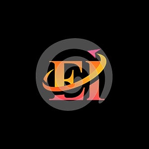 EI aerospace creative logo design