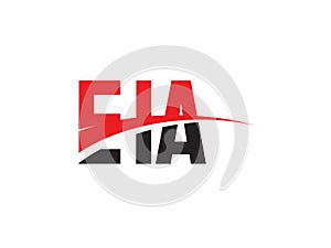 EIA Letter Initial Logo Design Vector Illustration