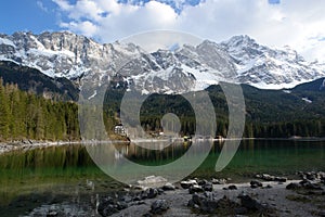 Eibsee and Zugspitze