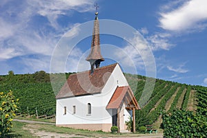 Eichert Chapel,Jechtingen,Kaiserstuhl wine region,Black Forest,Germany photo