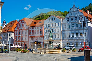 Eichstatt, Germany, August 14, 2022: Willibaldsbrunnen in German