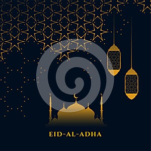 Eid al adha islamic bakrid festival background photo