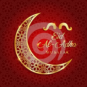 eid-al-adha mubarak vector illustration photo