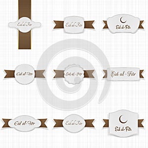 Eid al-Fitr festive Banner Templates Set