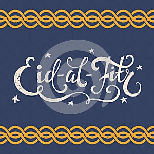 Eid Al Fitr Lettering