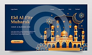 Eid Al-Fitr Mubarak landing page