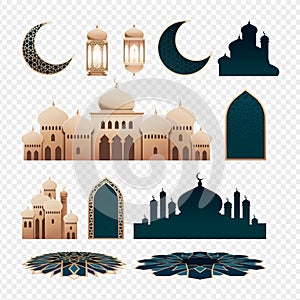 Eid al fitr realistic set