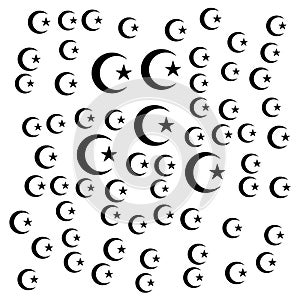 Eid Ka Chand word-cloud,moon star muslim religion icon,word cloud,background,illustration