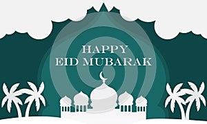 Eid Mubarak or Eid Al Fitr Template Design.