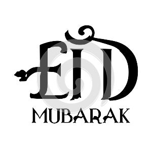 Eid mubarak english text effect fonts stock illustrations free