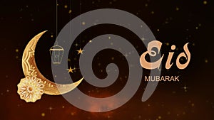 Eid Mubarak Festival Decorative Greeting Background, Eid Mubarak, Eid Video, Eid Festival