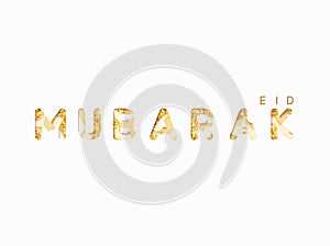 Eid mubarak greeting card background.