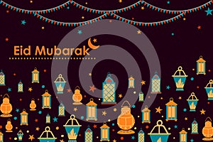 Eid Mubarak greetings background