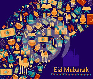 Eid Mubarak greetings background