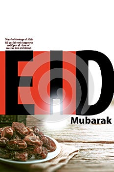 Eid  mubarak slamic design photo