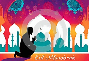 Eid Mubarak wish card