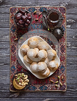 Eid and Ramadan Dates Sweets - Arabian cuisine.