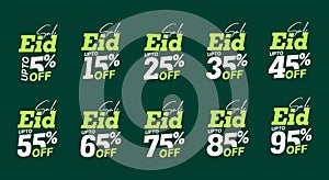 Eid Sale tags - Eid Sale discount stickers, labels and designs
