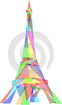 Eifel colored glass triangle