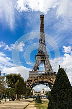 Eifel tower with beauty clouds