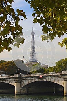 Eiffel Tower Above the Seine, Paris