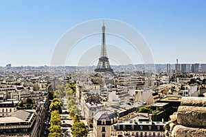 Eiffel Tower from the Arc de Triomphe