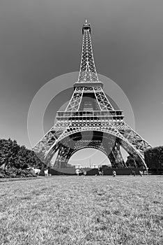 Eiffel tower in Black and white effect