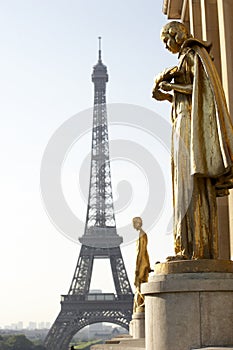 Eiffel Tower With Blue Sky