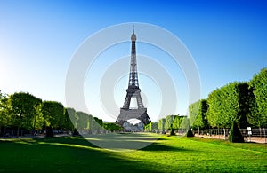 Eiffel Tower and Champ de Mars