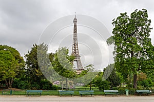 Eiffel Tower at Champ de Mars Park