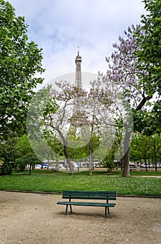 Eiffel Tower at Champ de Mars Park