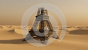 Eiffel Tower in the Desert
