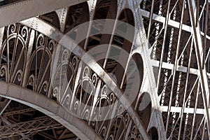 Eiffel Tower detail showing classic pattern