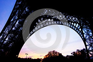 Eiffel Tower different pose at sunset time