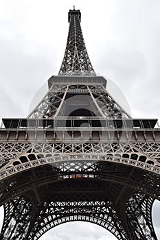 Eiffel Tower Extreme Low Angle Close-up