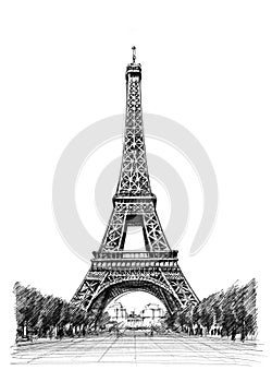 Eiffel tower illustration