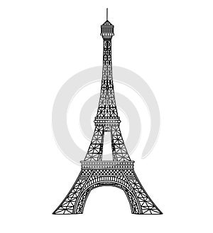 Eiffel tower illustration