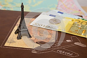 Eiffel tower with money