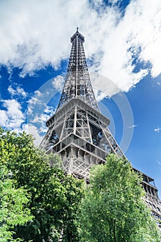 Eiffel Tower, the most visited landmark in France. photo