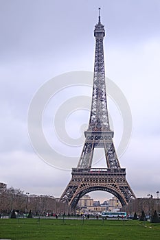 Eiffel tower at a night in Paris