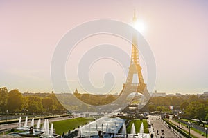 The Eiffel tower is one of the most recognizable landmarks in th