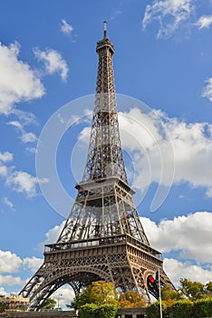 The Eiffel tower is one of the most recognizable landmarks in th