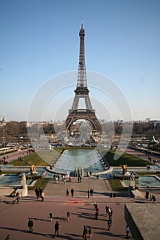 Eiffel tower and palais de chaillot photo