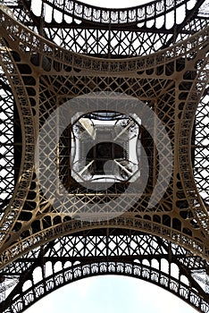 The eiffel tower in Paris.