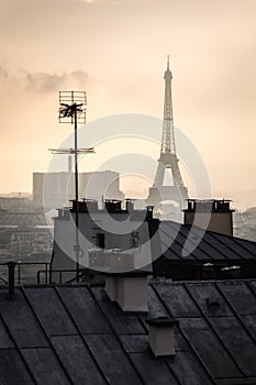 Eiffel tower in Paris, capital of France