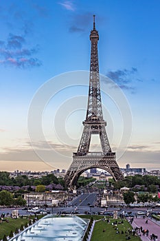 Eiffel tower in Paris, France