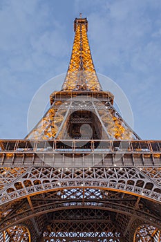 The Eiffel Tower Paris Night