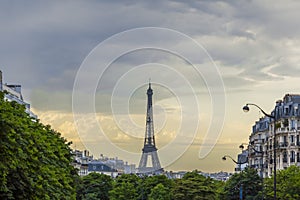 Eiffel Tower Paris skyline France