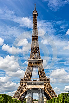 Eiffel Tower in Paris in a summer day, France